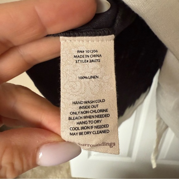 Soft Surroundings Linen Tie Dye Sleeveless Dress Size M - Picture 6 of 10